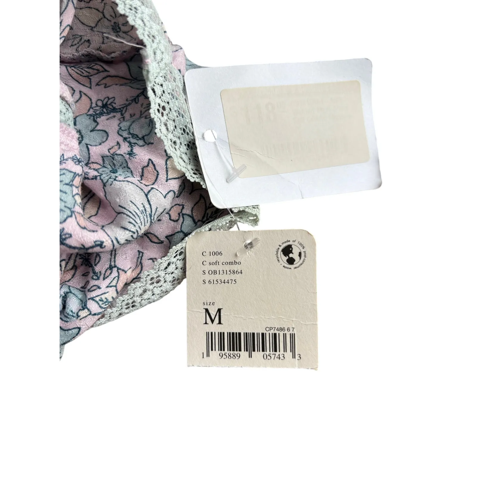 FREE PEOPLE Intimately All I Wanted Maxi Slip Dress Floral, size medium, NWT - Image 10