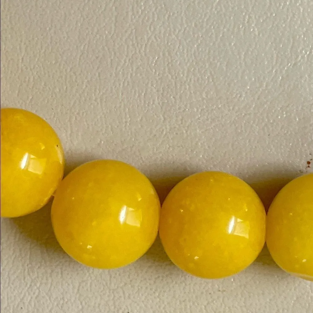 Barse yellow Jade and agate stretch bracelet - Image 11