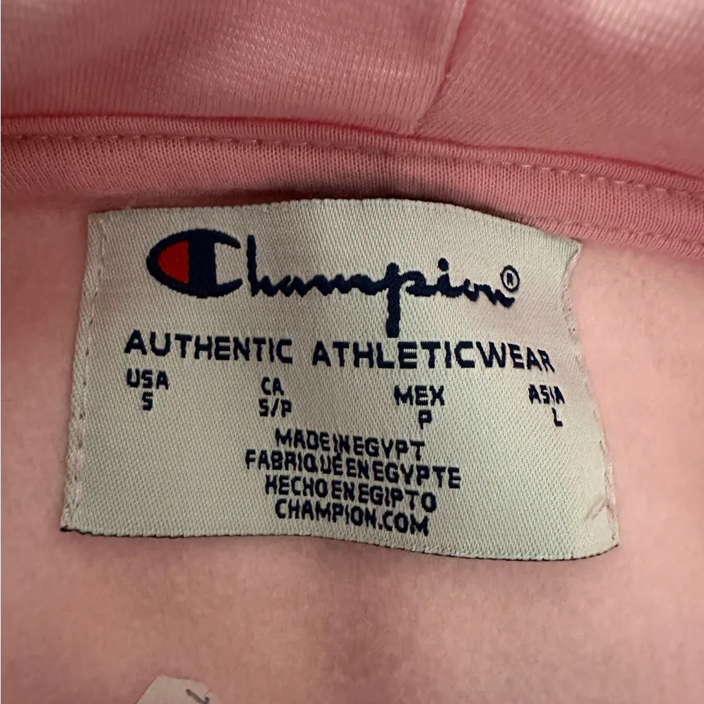 NWT Champion Powerblend Ice Cake Pink Graphic Logo Hoodie Women Small See Notes - Image 12