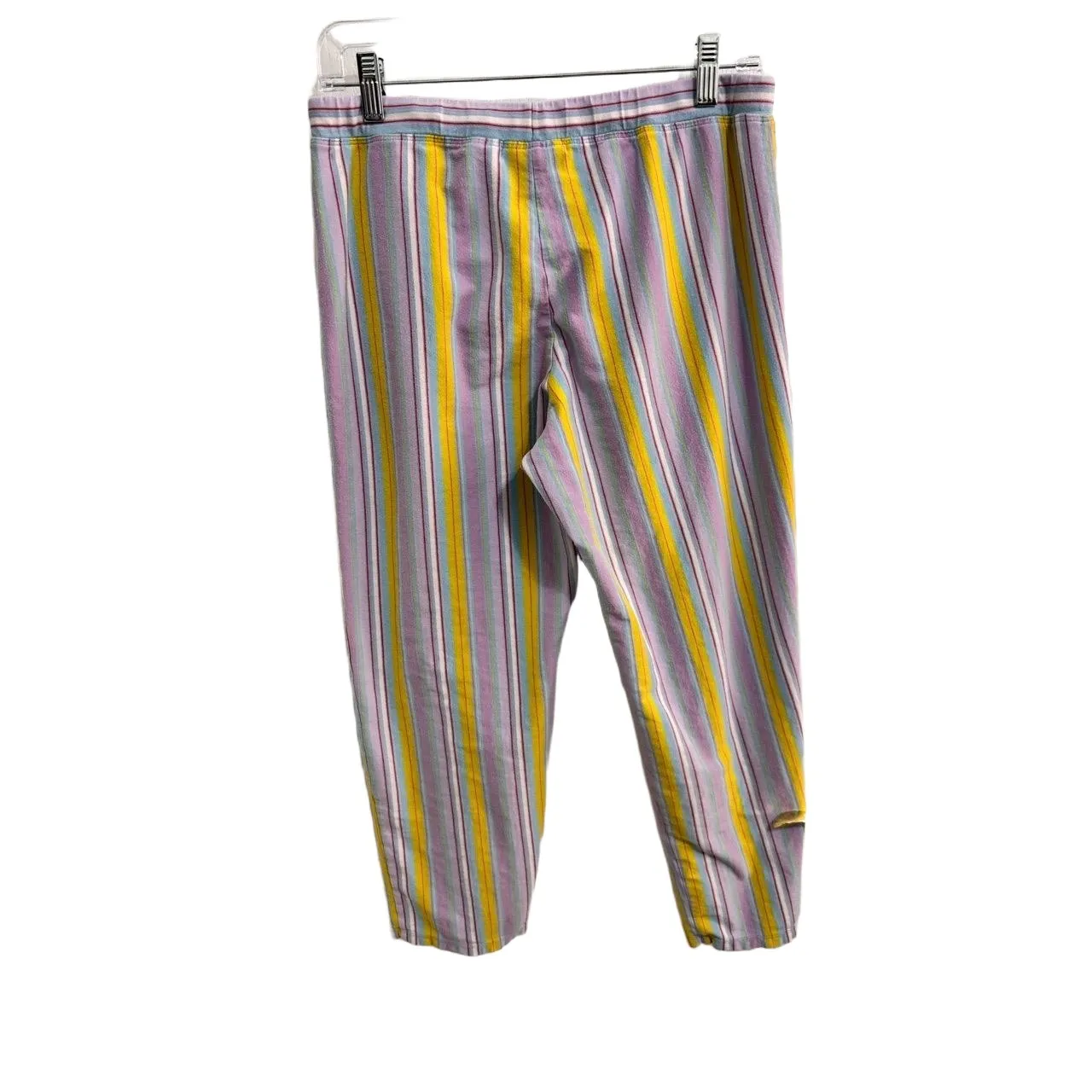 Relativity Multicolor Striped Pattern Drawstring Waist Straight Leg Casual Pants - Image 3