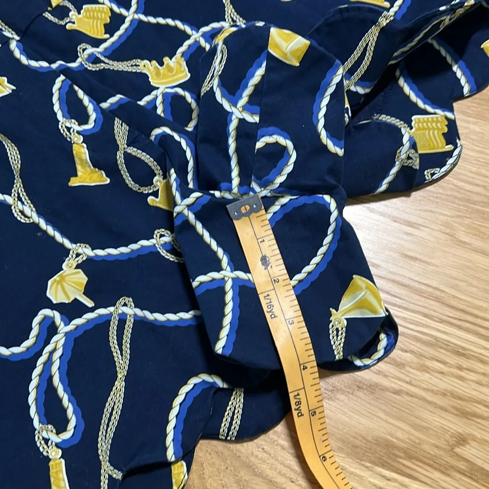 Crown & Ivy Nautical Rope Print Scalloped Hem High Rise‎ Shelby Shorts - Image 13