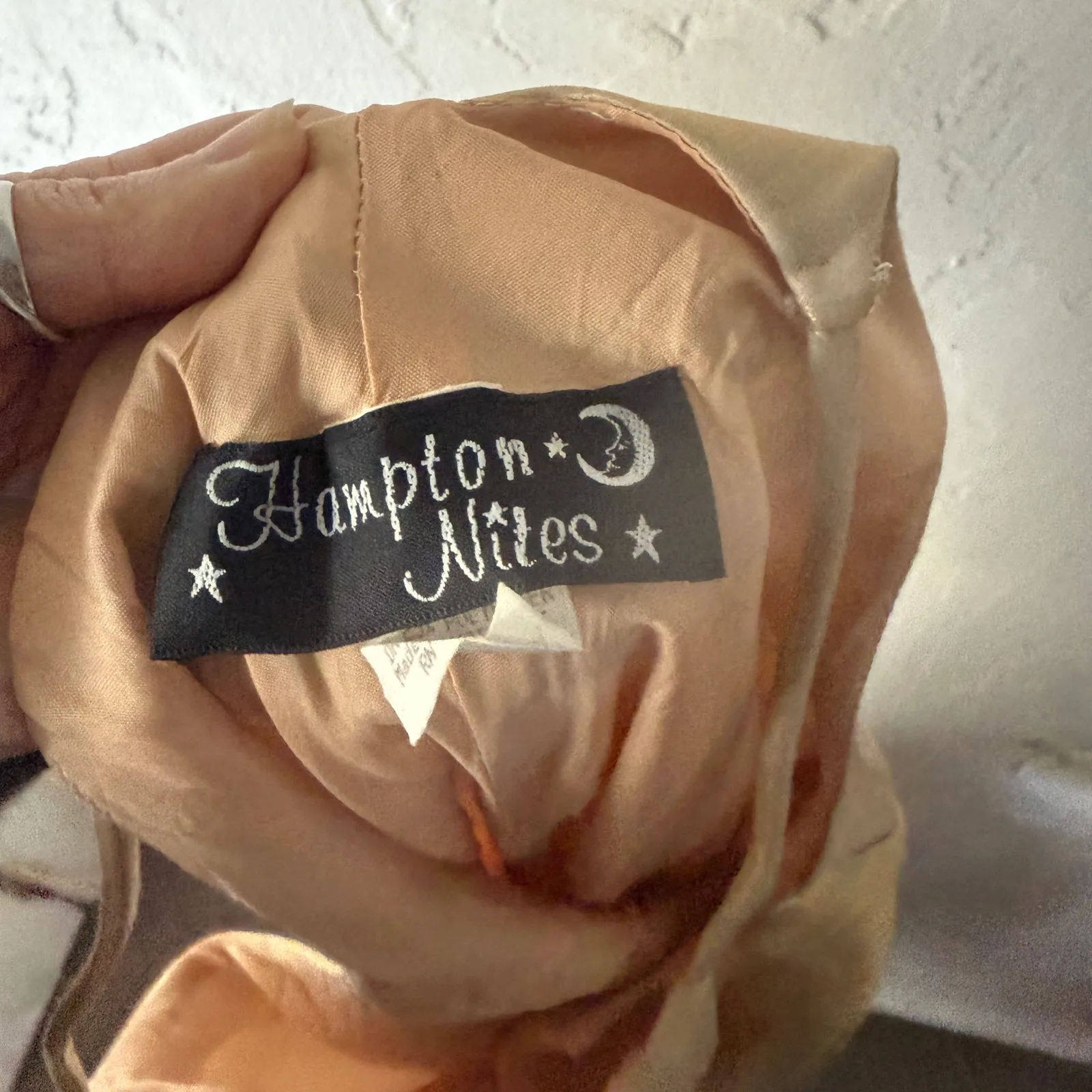 Hampton Nites Vintage 90s Y2k Satin Slip Maxi Dress Gold Spaghetti Strap Formal Size 4 - Image 7