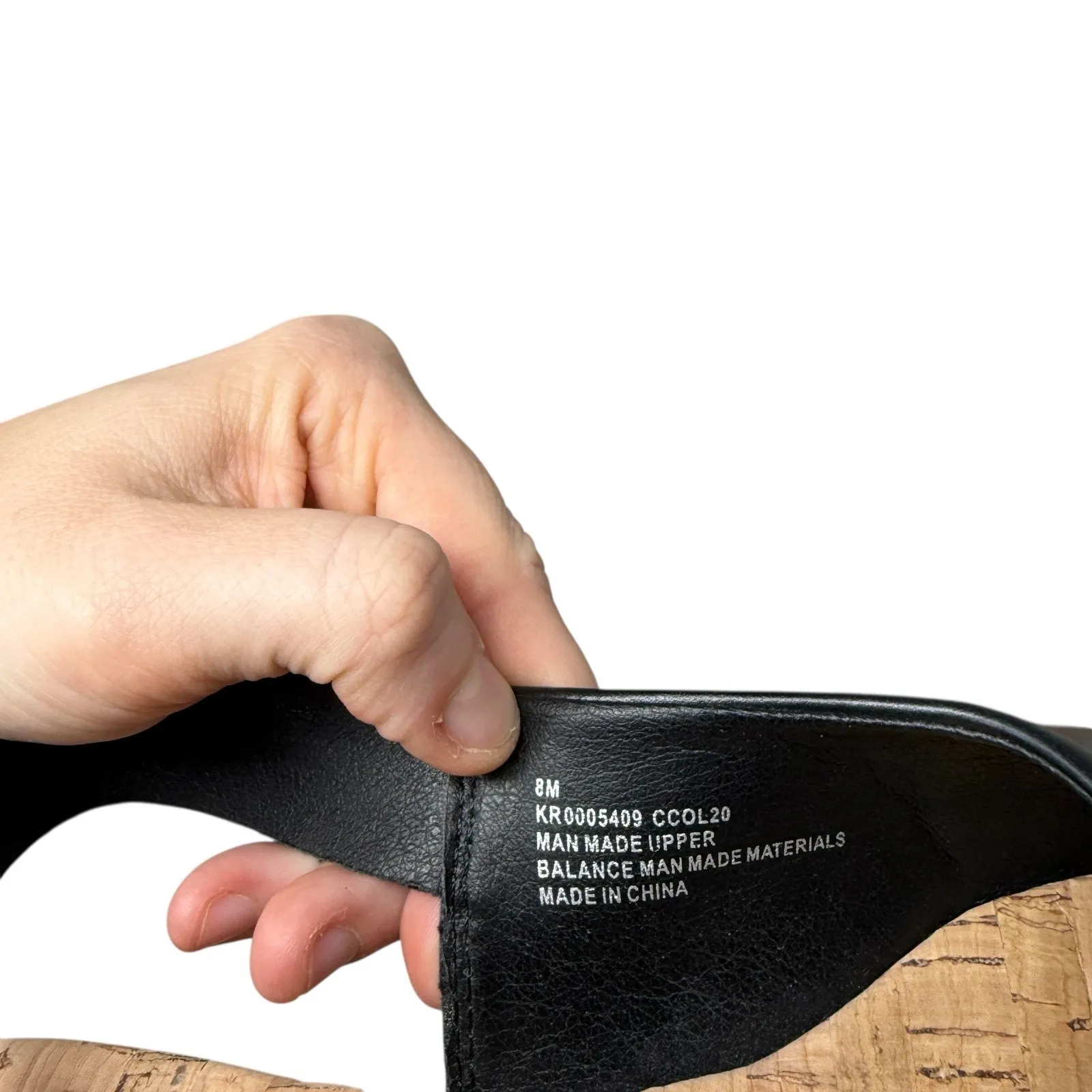 Korks Kork Ease Blush Slingback Flats Black Tortoise Shell Buckle Womens 8 - Image 7