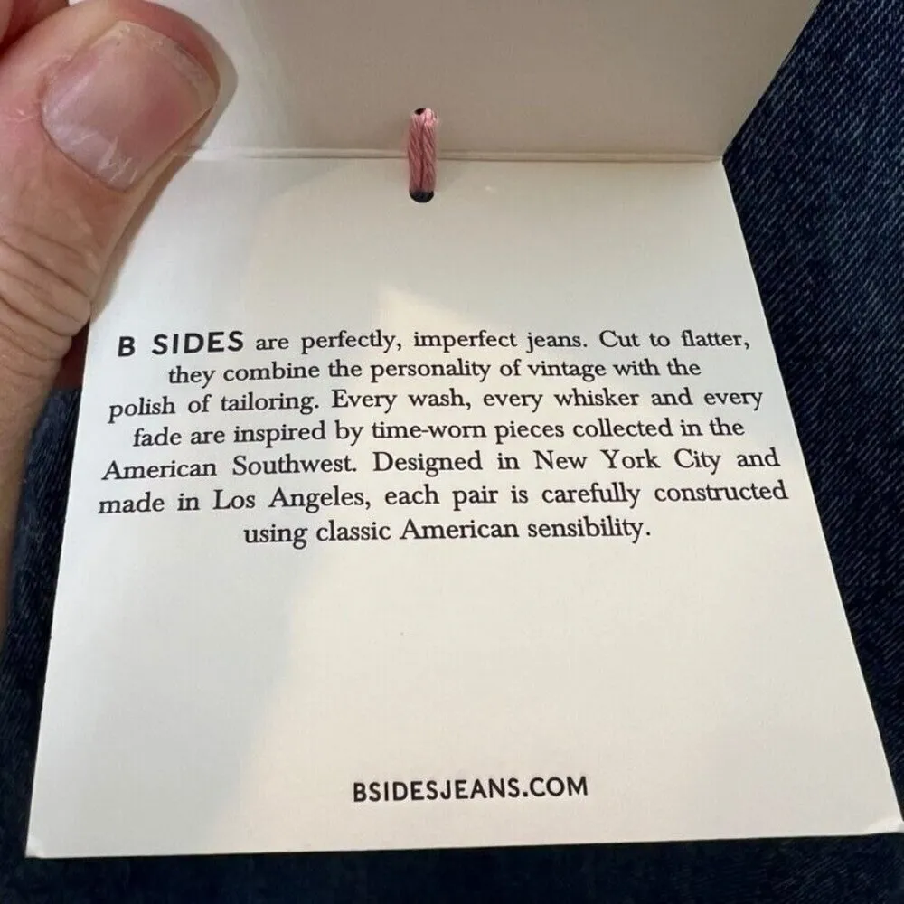 Madewell Womens $585 B Sides™ Reworked Trouser Jeans Size 24 NN604 - Image 5