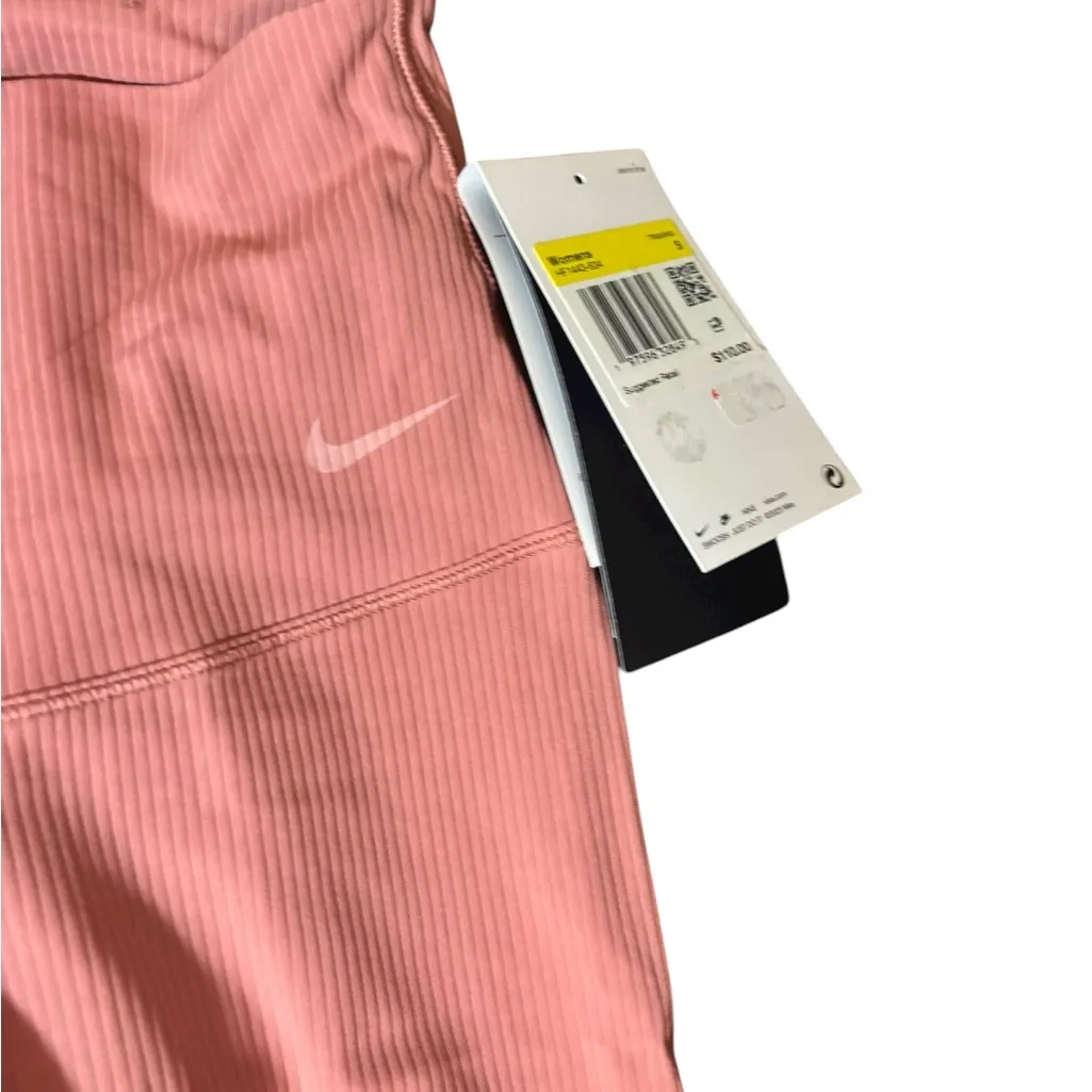 Nike Zenvy Women’s Dri-Fit Ribbed HighWaisted 7/8 leggings Size Small NWT - Image 2