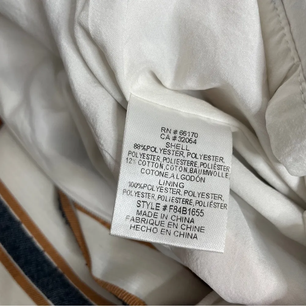 ADELYN RAE Gidget Striped Woven Sleeveless Tie Back Cropped Jumpsuit Size Small - Image 13