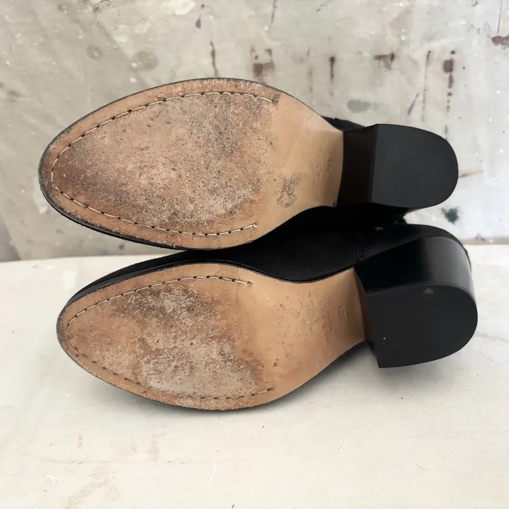 Rag & Bone Devon Black Suede Ankle Boots - Image 5