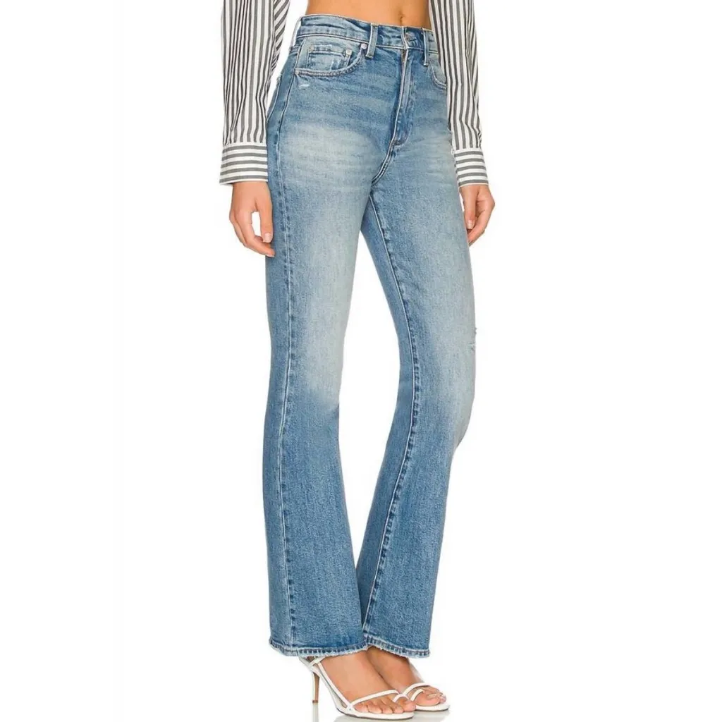 Pistola Dana High Rise Preppy Luxury Coastal Cowgirl Bootcut Jeans in Spruce 30 - Image 3