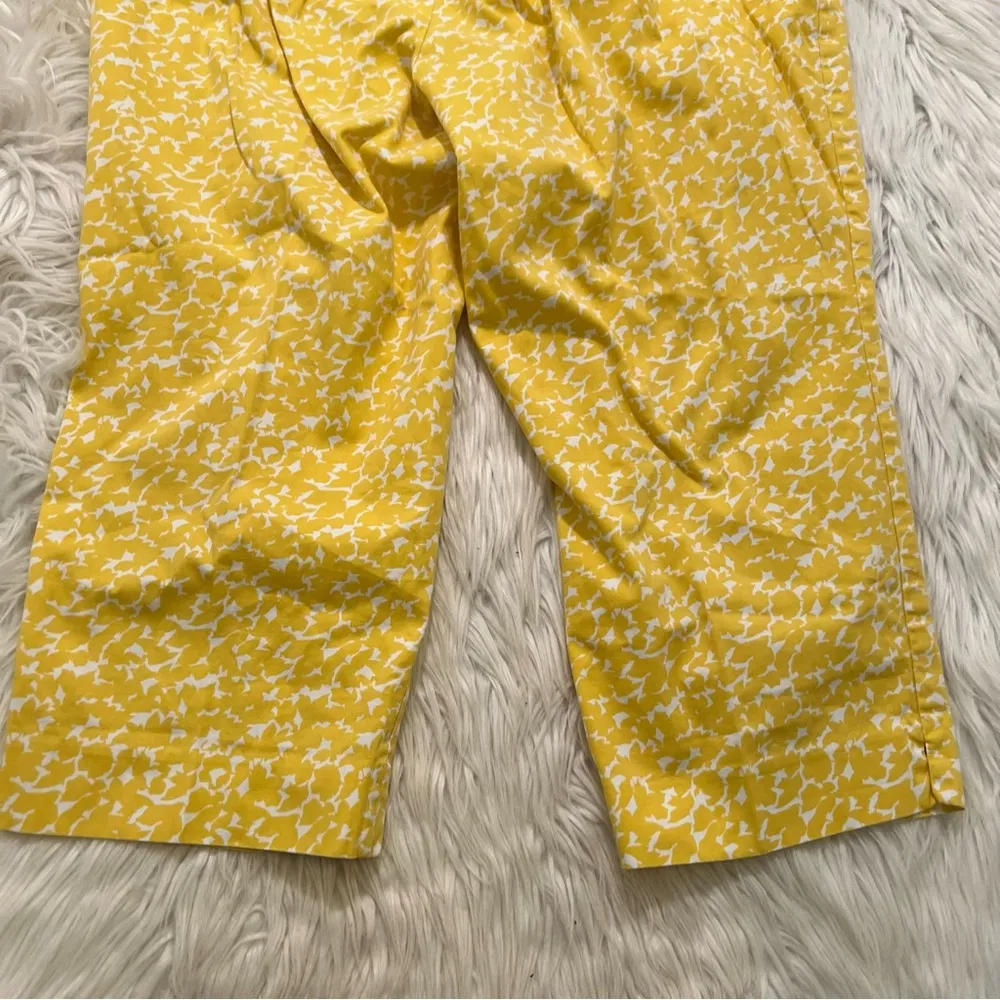 Talbots Curvy Chino Pant Yellow White Geometric 18WP - Image 8