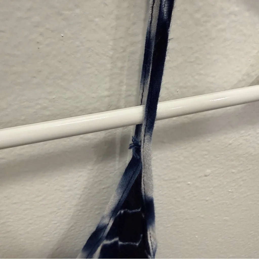 SHEIN Blue Tie Dye Mini Loose Fitting Dress - Image 3