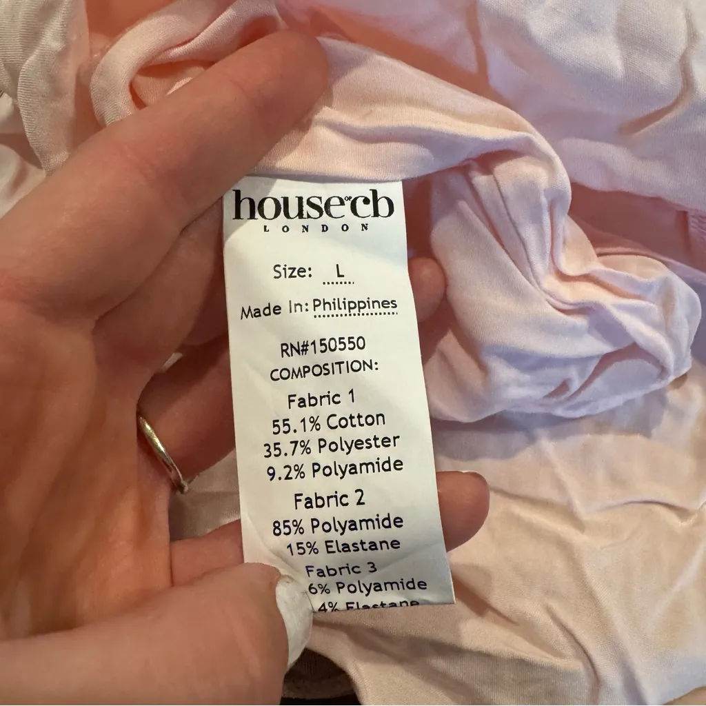 NWOT House of CB VIVI Soft Peach Corset Mini Dress - Image 6