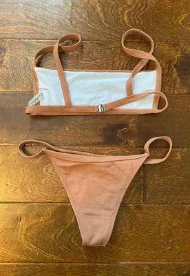 Zaful Tan Swimsuit - Image 3