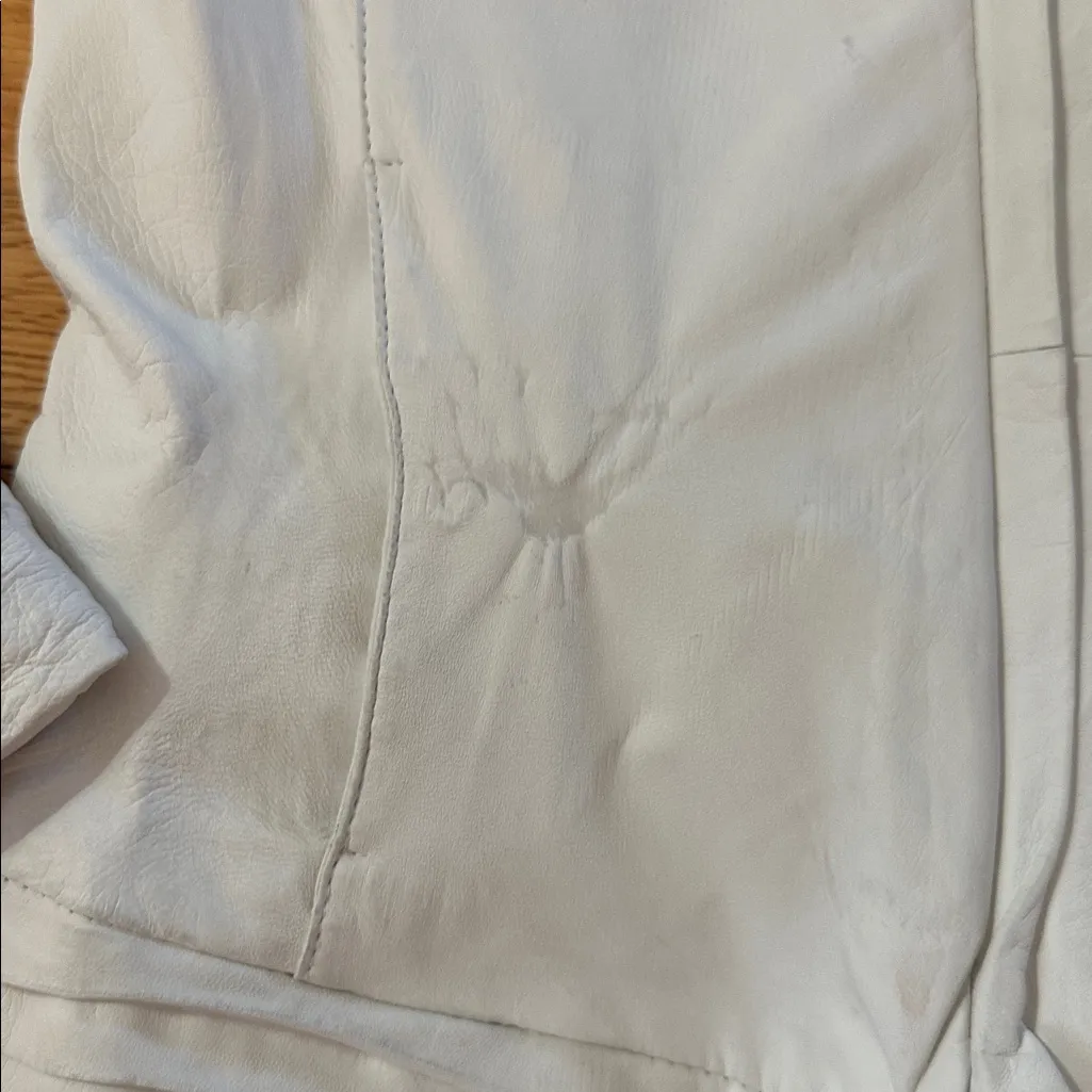 Giorgio Armani Vintage Lamb Leather Jacket Sz M - Image 4