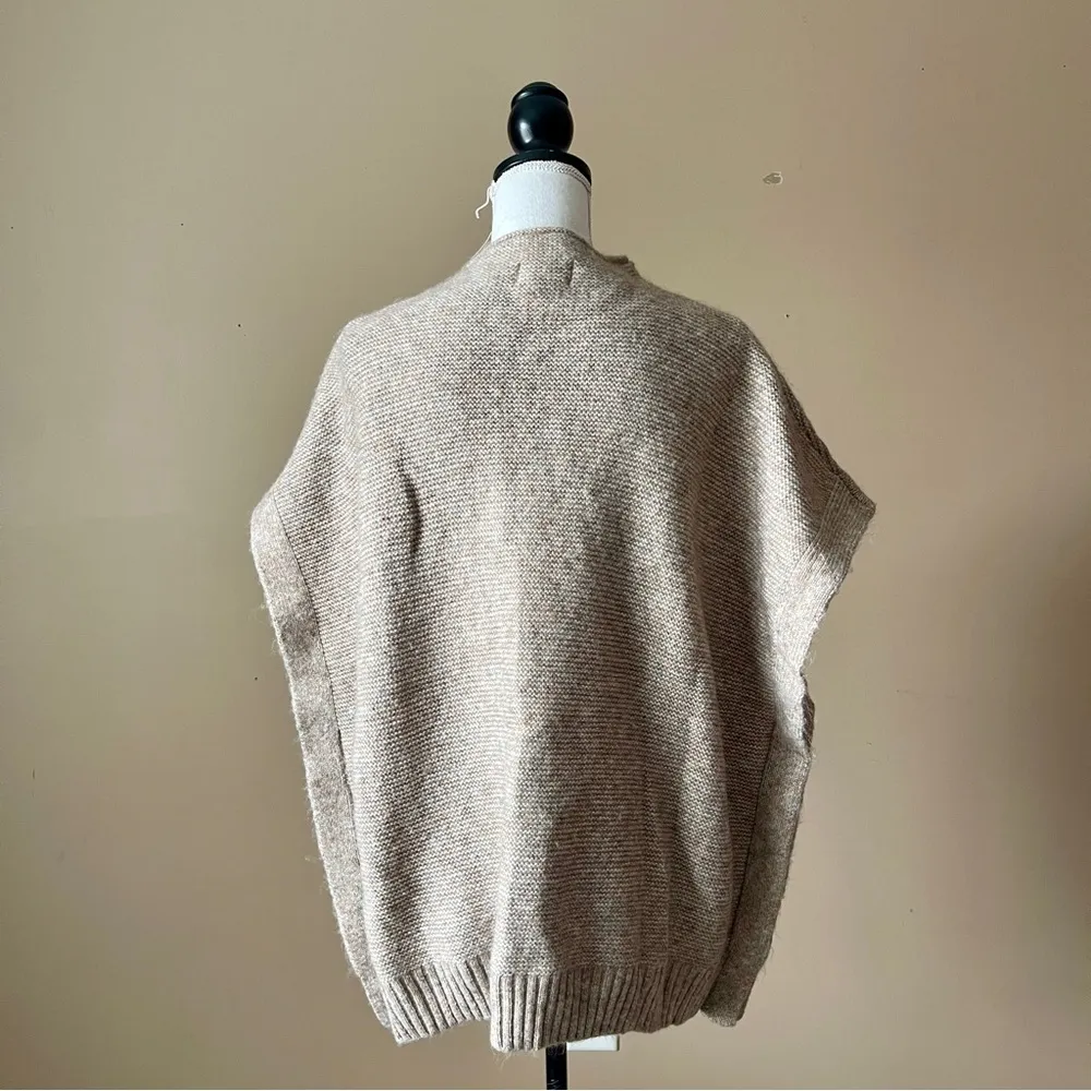 UNIVERSAL THREAD | Tan Poncho Knit Sweater Sz OSFM - Image 6