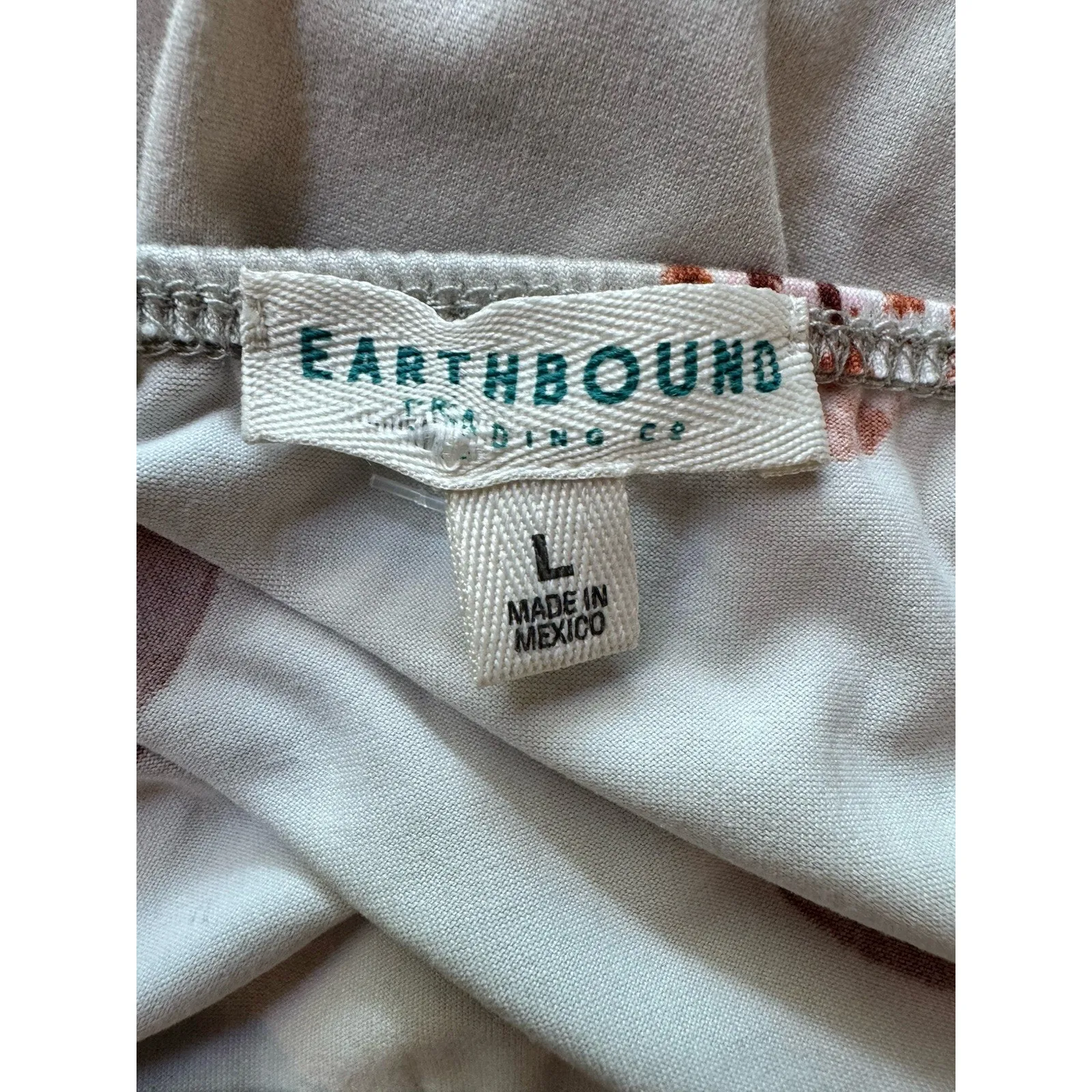 Earthbound Trading Co Butterfly Print Empire Waist Knit Dress Size Large - Image 6