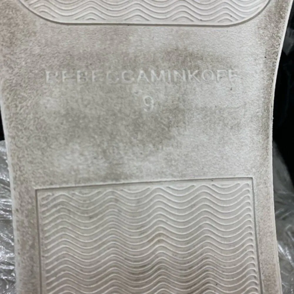 Rebecca Minkoff Suede Slides Black 9 - Image 5