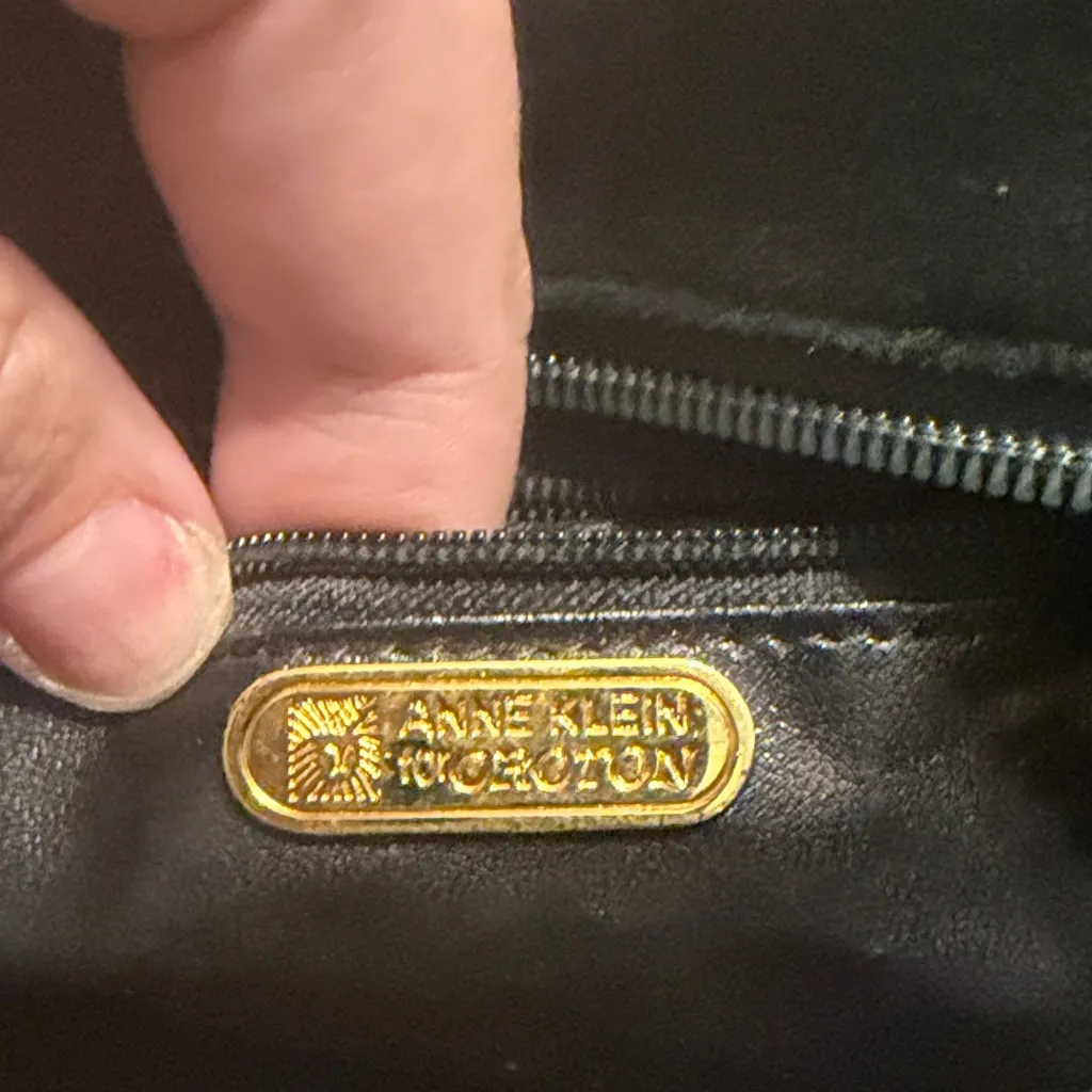 Vintage Anne Klein for Oroton Forest Green Suede Crossbody Bag/Clutch - Image 10