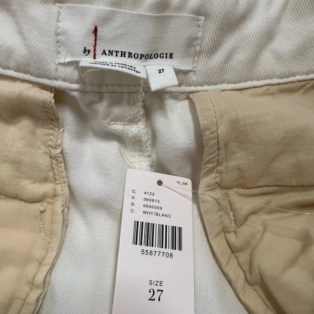 Anthropologie Scout Slim Pleated Pants 27 Women’s White NWT OB1129988 - Image 4