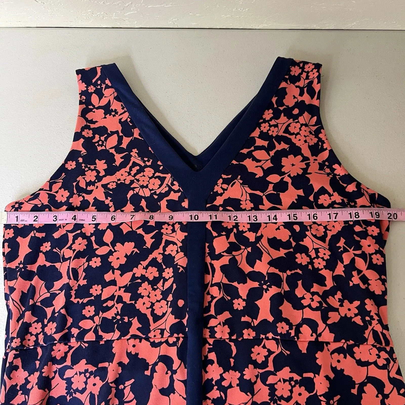 Title Nine Athletic Dress Womens XL Hillary Fleur Coral Reef V Neck Sleeveless - Image 4