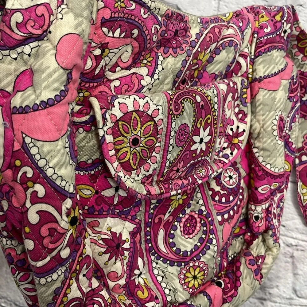 Vera Bradley quilted pink paisley purse crossbody - Image 8