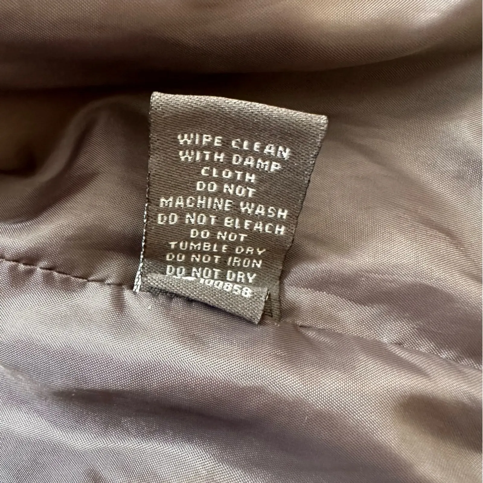 Jou Jou Jacket Gray Faux Leather Detachable Hood Fitted Pockets Moto Coat Medium - Image 13