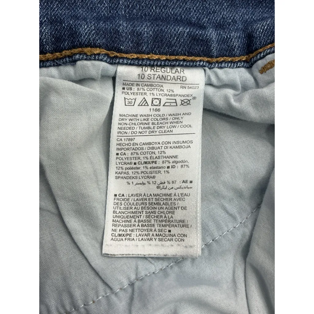 Womans Old Navy Blue Jeans Shorts 10 Regular Cut Offs - Image 3