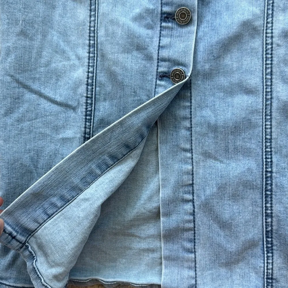 Indigo Rein Denim Button Down Stretch Dress Blue XS - Image 4