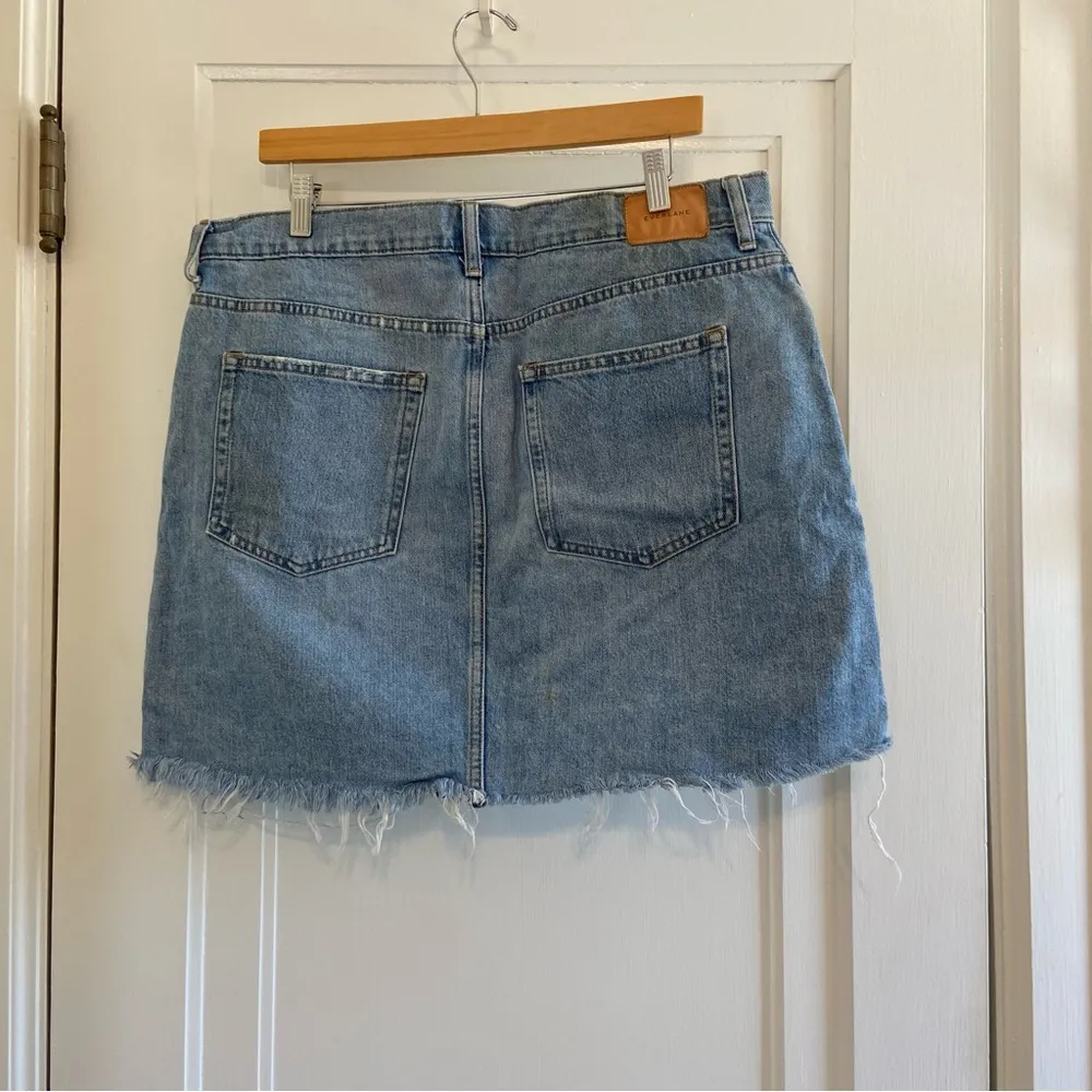 Everlane Denim Reconstructed mini skirt- read description - Image 4