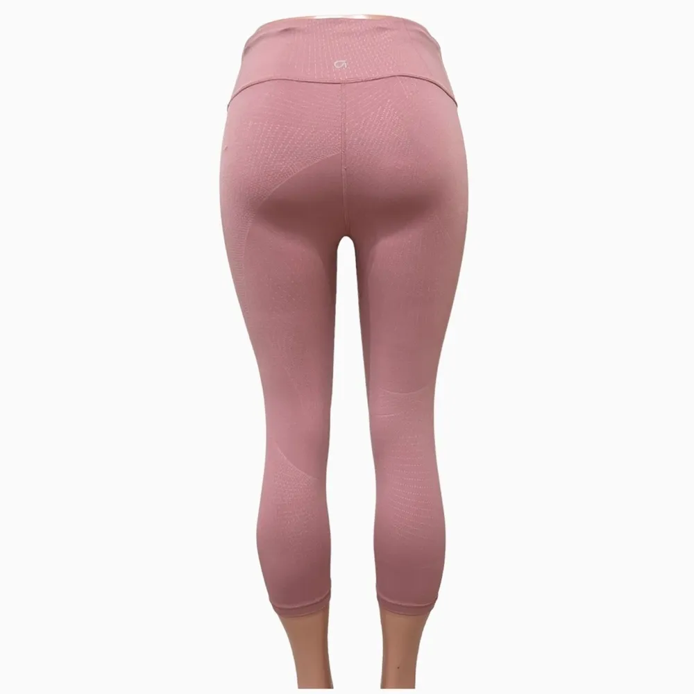 Gap Fit Eclipse Pink Stretch Workout Leggings Pants Size M - Image 4