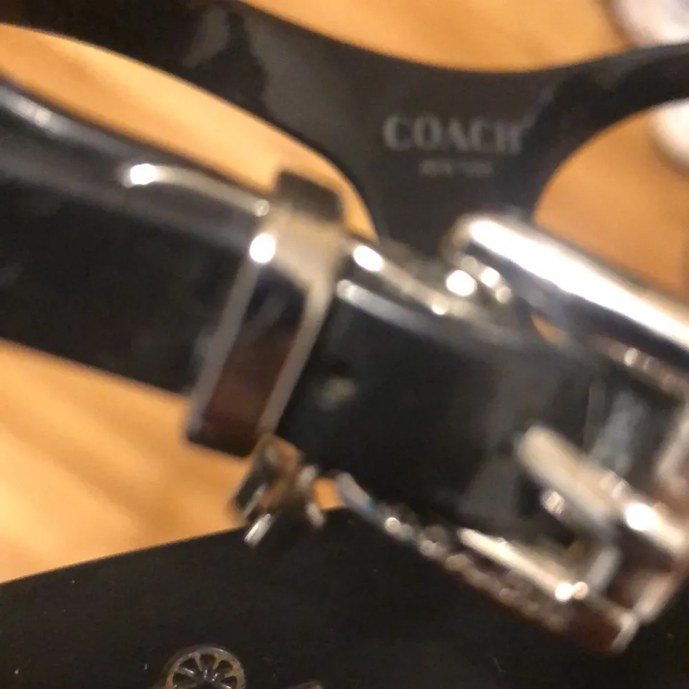 Coach Plato Shiny Opaque Jelly Sandals Black Color Women’s Size US 8B - Image 8