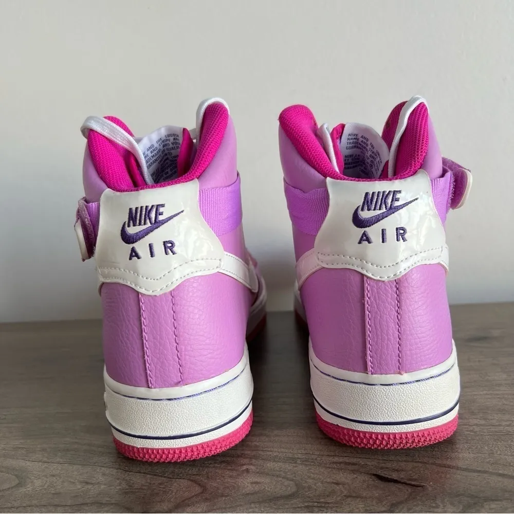 Nike Air Force 1 Hi GS Fushia Glow Shoe Size 7Y or Women's 8.5 #753 - Image 5