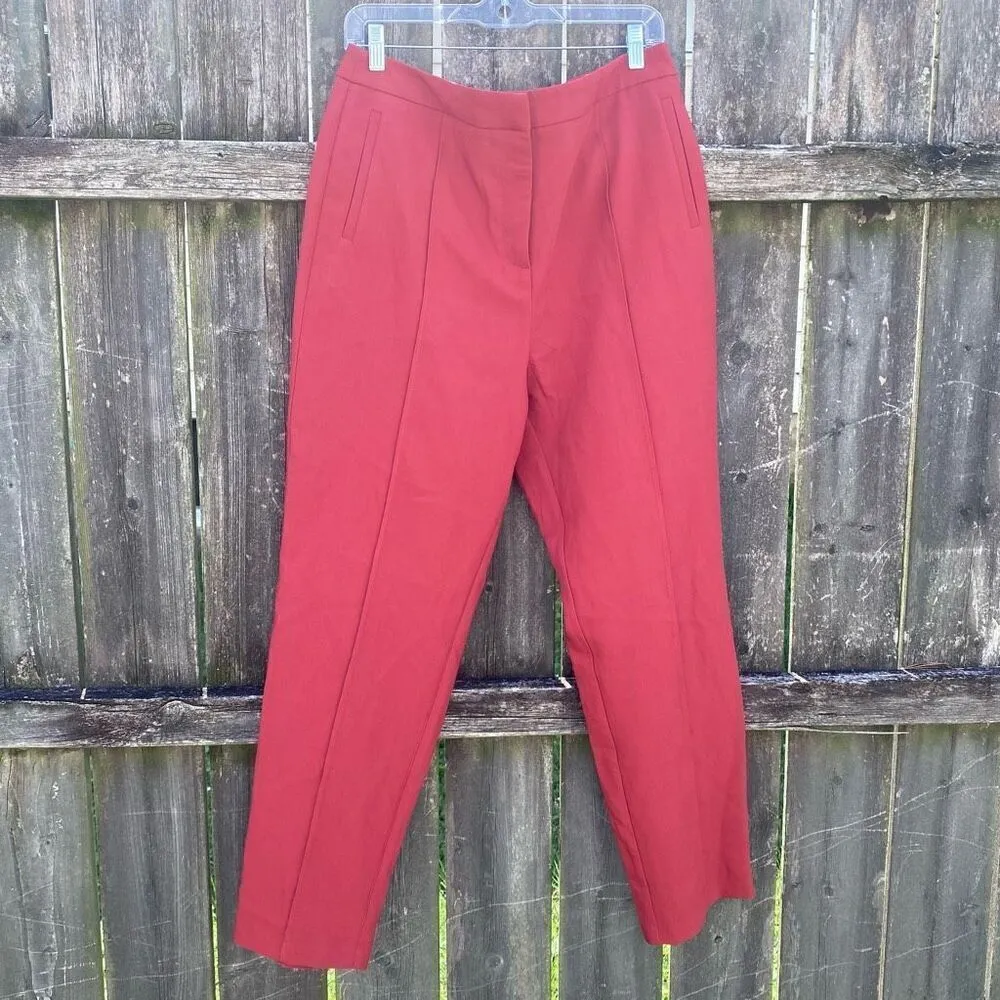 Lulus  Chic Business Rust Red High-Waisted Trouser Pants NWT | XL - Image 3