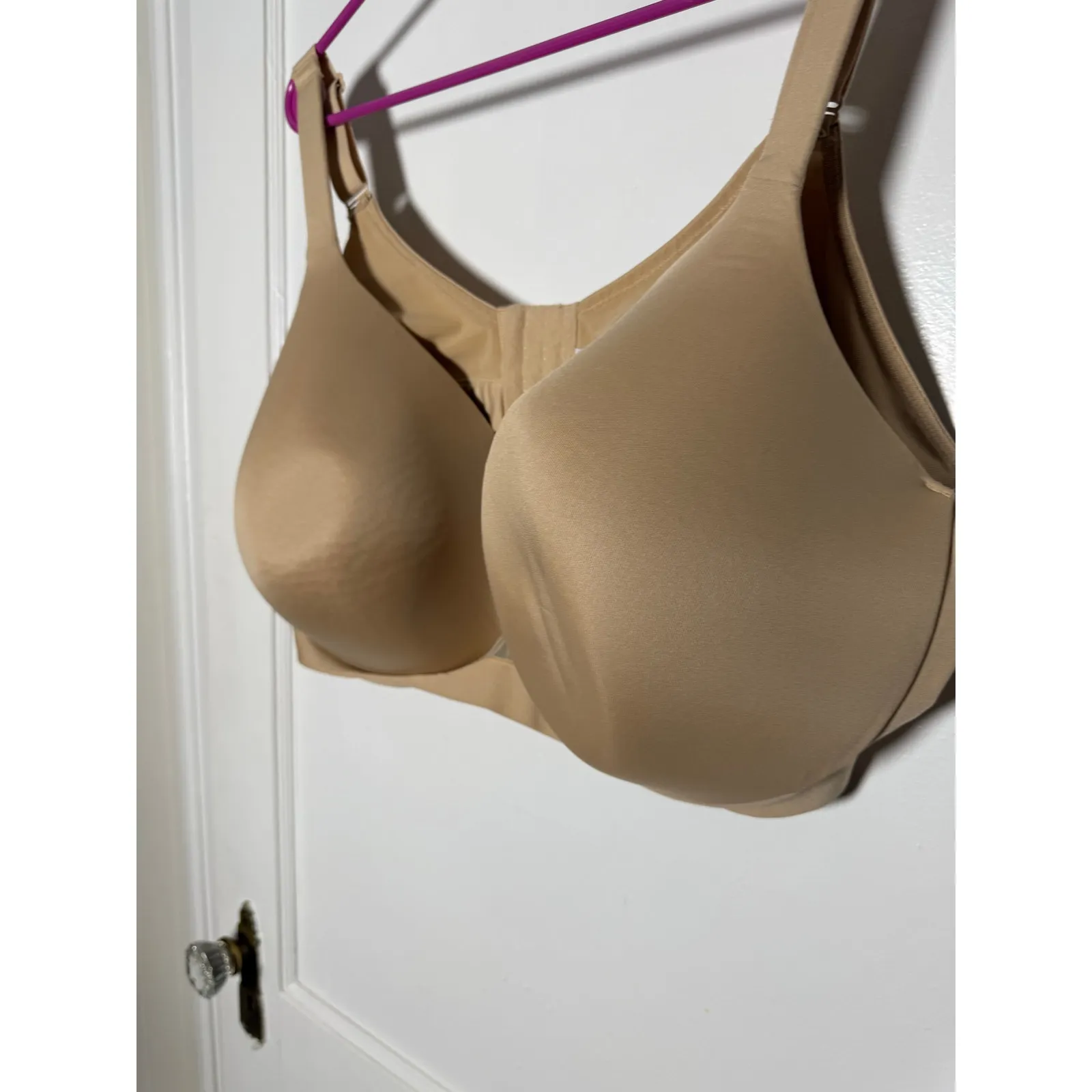 Cacique Lightly Lined Full Coverage Supportive Comfortable Beige Bra Plus 54 DD - Image 3