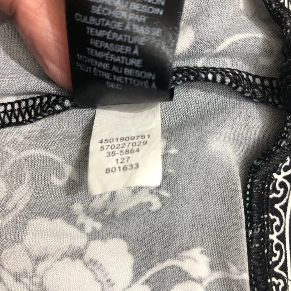 White House Black Market Floral Scroll Print Shift Dress Small EUC - Image 7