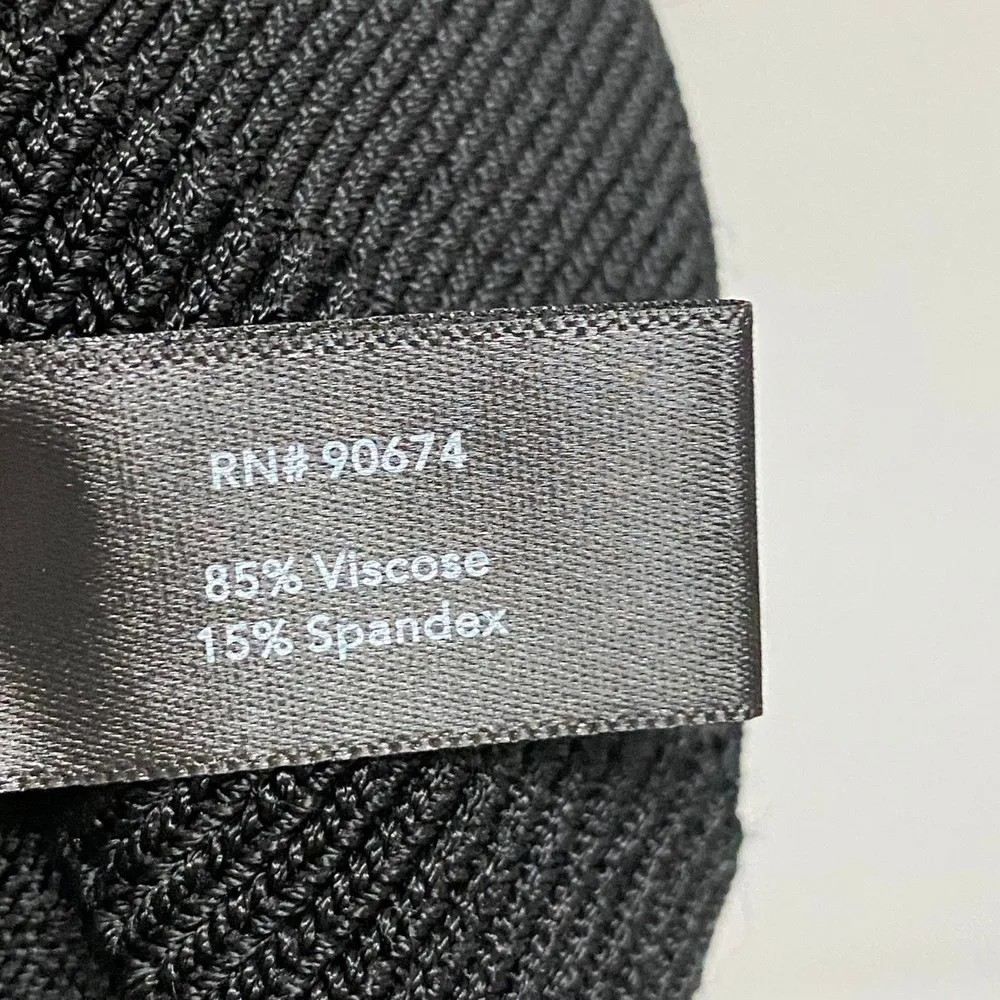 Boston Proper Tank Top Ribbed Liquid Knit Sleeveless Black Academia Adult Mature - Image 6