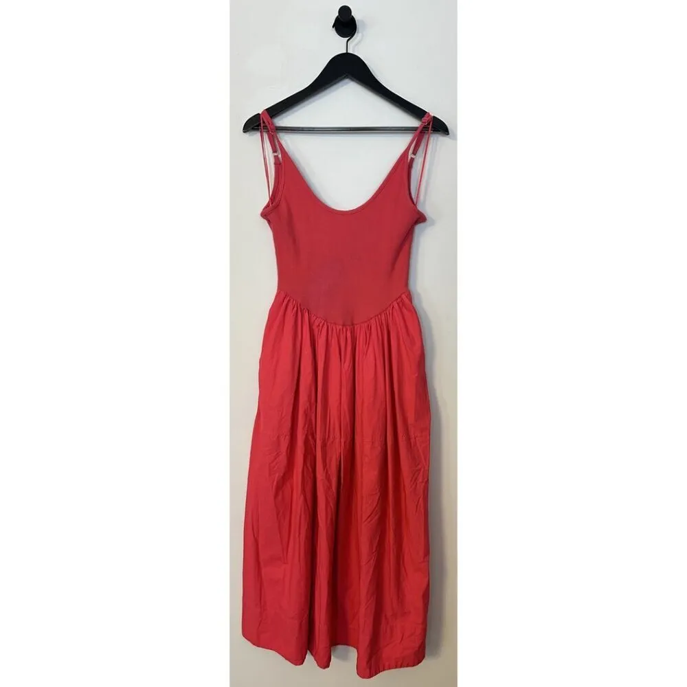 FREE PEOPLE Dylan Midi Dress in Pink Size X-Small - Image 4