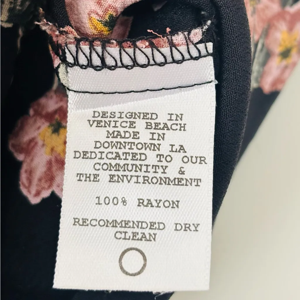 Flynn Skye 'That's a Wrap' black tie waist crop SS T size small - Image 4