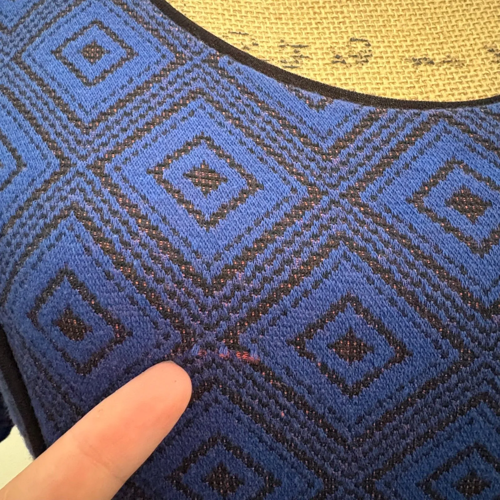 HD in Paris Blushed‎ Blooms Dress Fit & Flare Blue Coral Floral Size Medium - Image 3