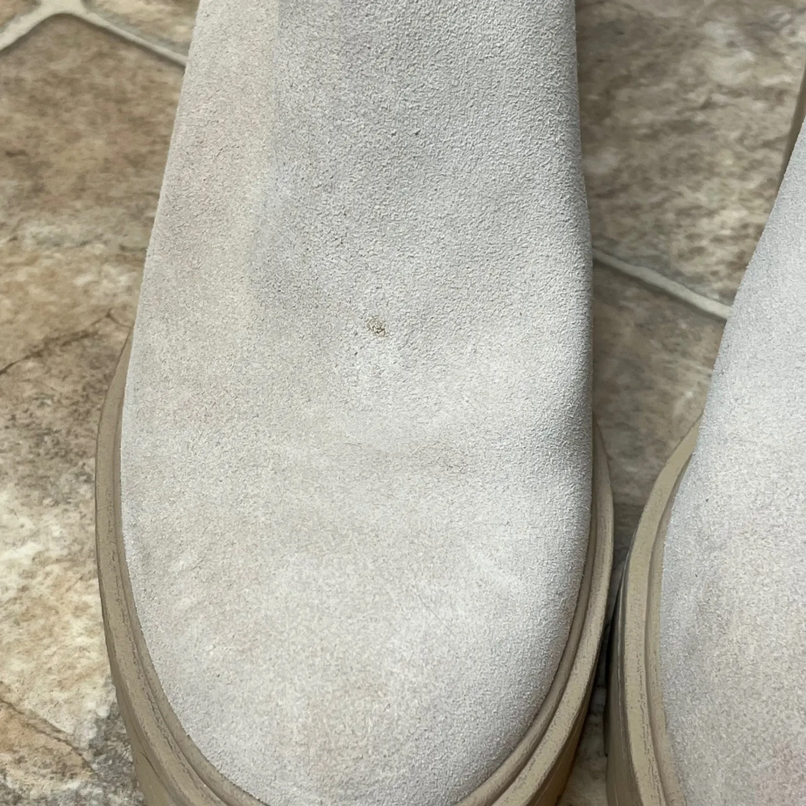 Dolce Vita NEW Size 10 Beige Suede Waterproof Chelsea Block Heel Ankle Booties Tan - Image 3