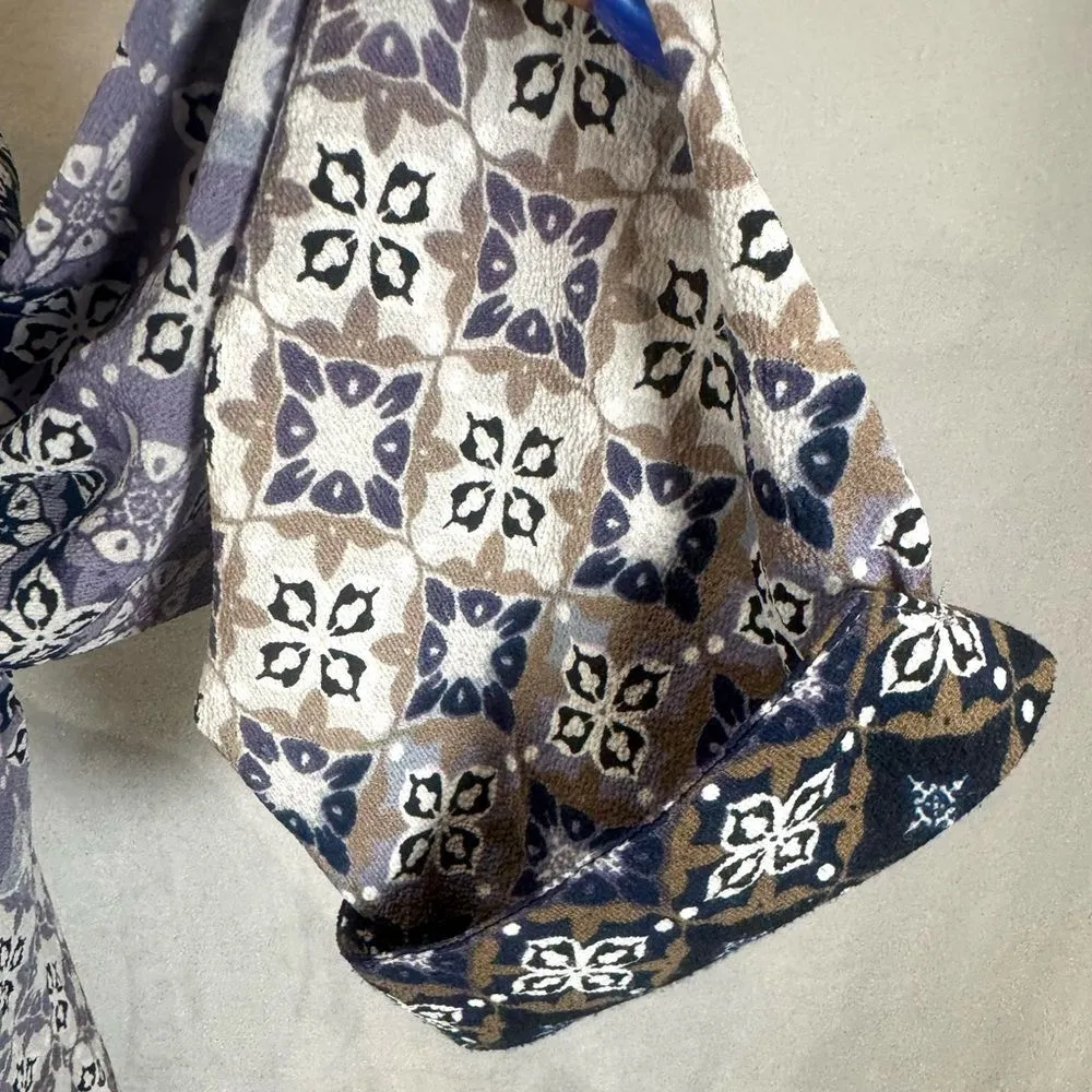 Vintage Rebecca Malone beautiful button down print top with cami size large - Image 6