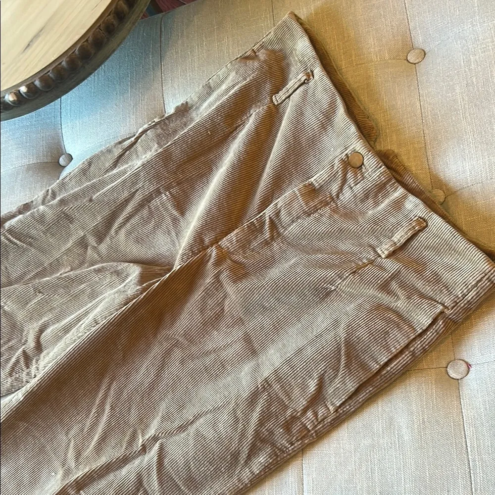 The J. Peterman Co Men’s Khaki Cordoroy Trousers Size 14 Red - Image 3