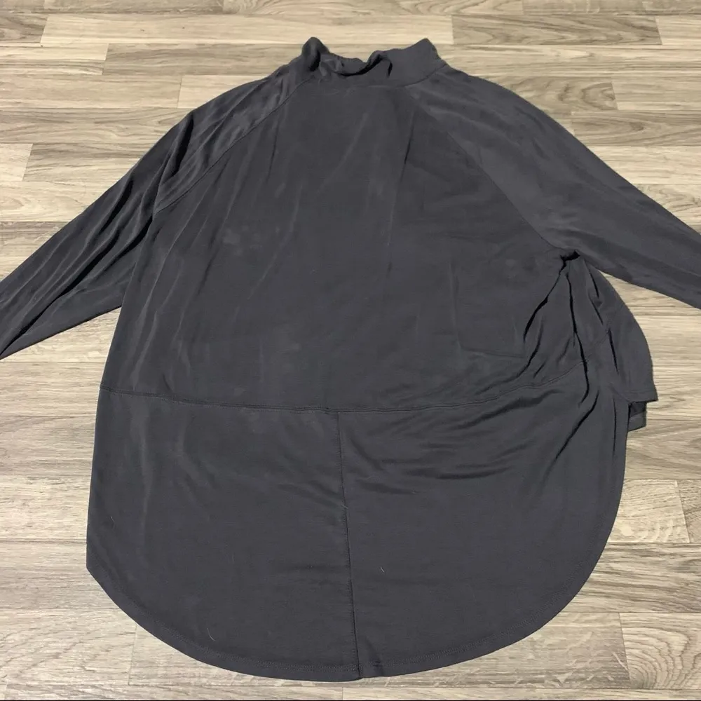 Free People Grey Oversized Long Sleeve Shirt; Small - Image 8