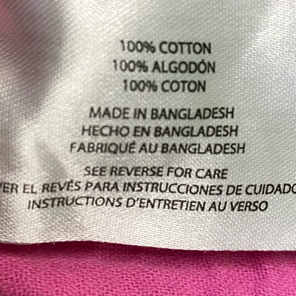 GAP Pink Cotton Gauze Button Down Long Sleeve Shirt - Image 13