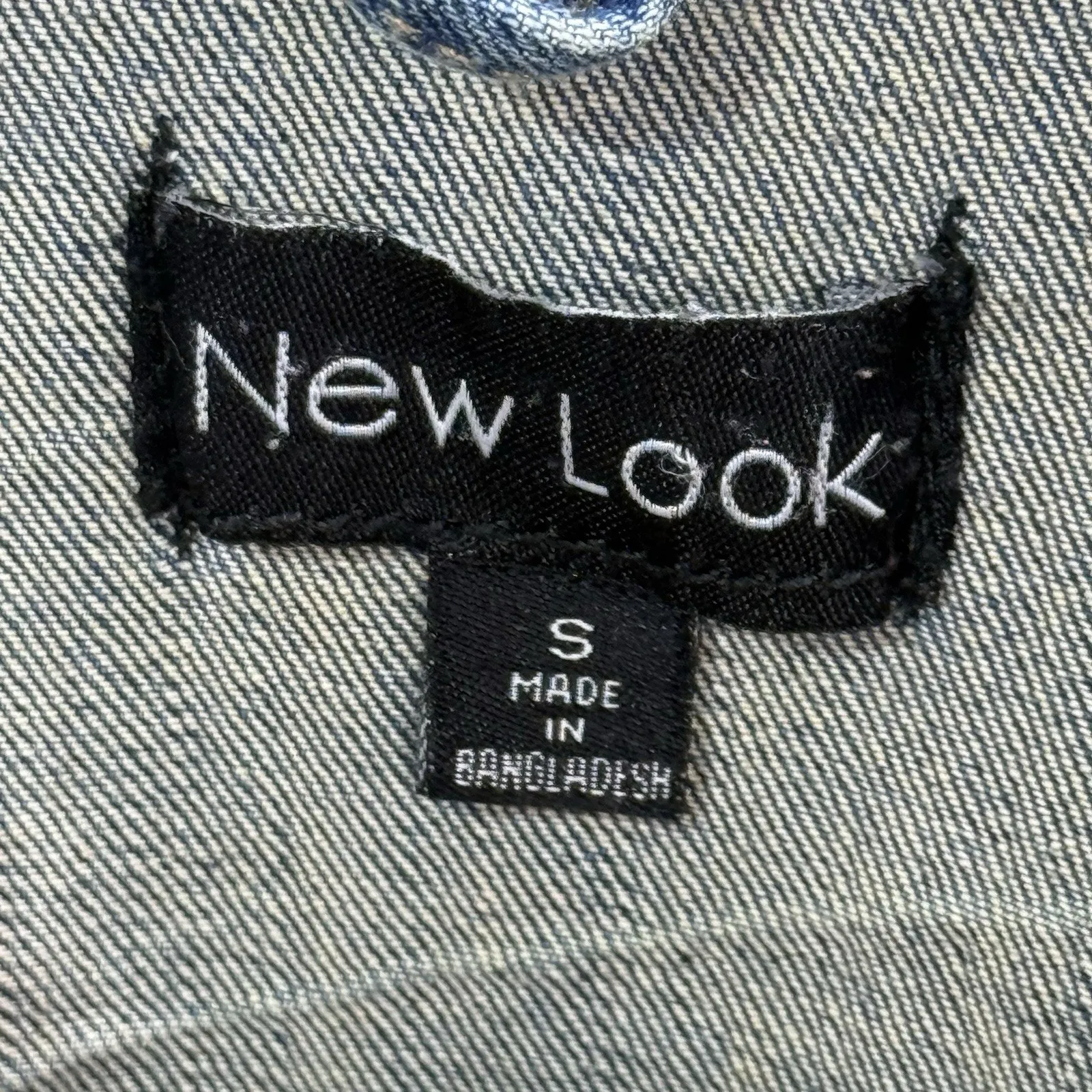 New Look by Yes Cropped Denim Jacket Dark/Light Juniors Sz S Blue Pockets - Image 7