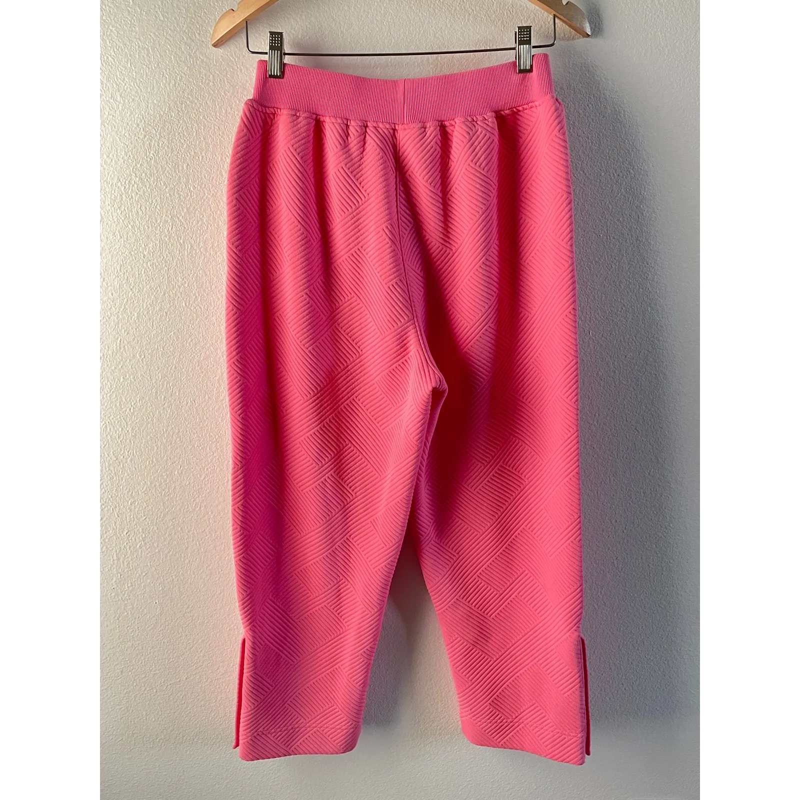 The Greii Textured Pink Sweat Pants Buttons Size Small - Image 6