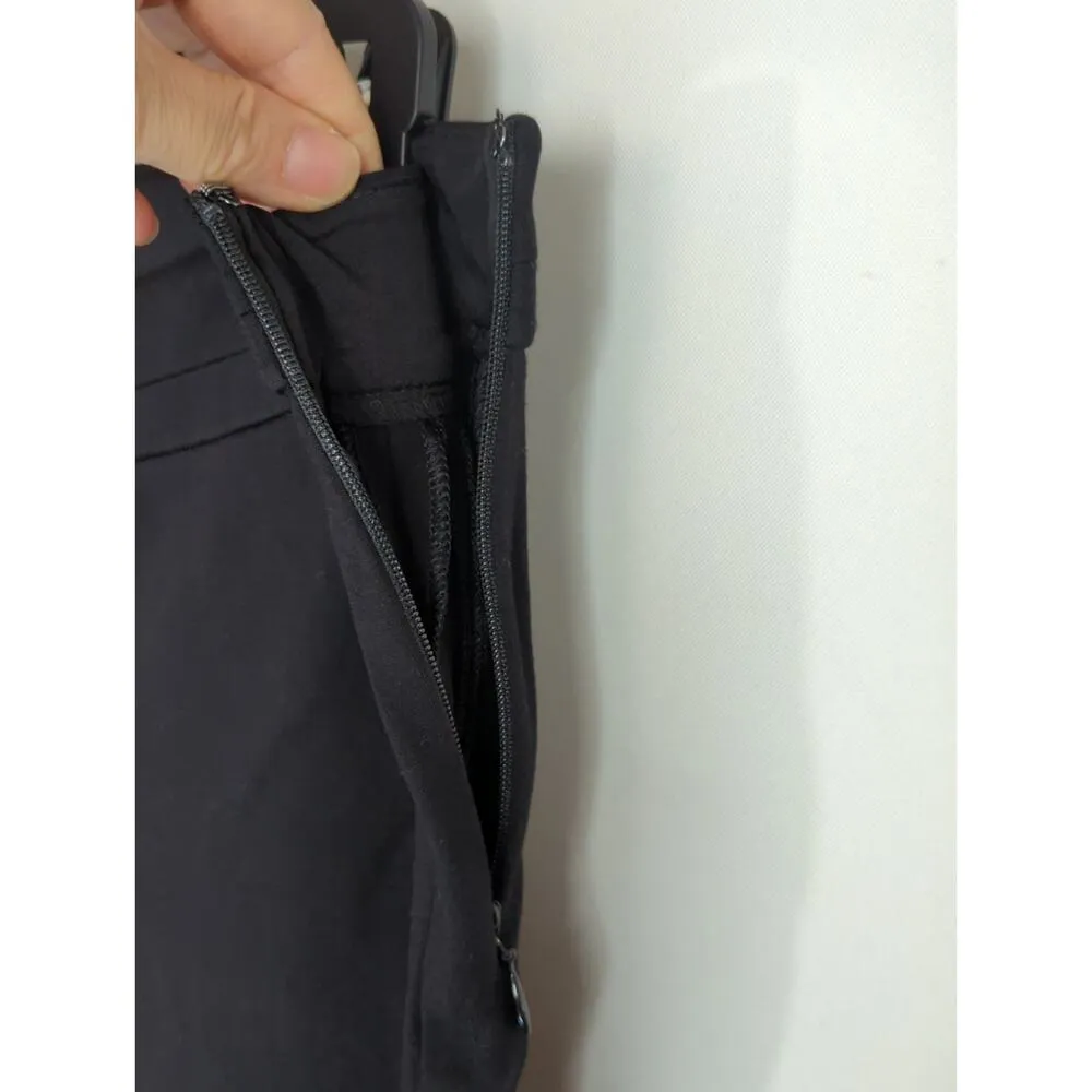 Diane von Furstenberg Women Solid Mid Rise Side Zipper Skinny Jeans Black Size 6 - Image 5