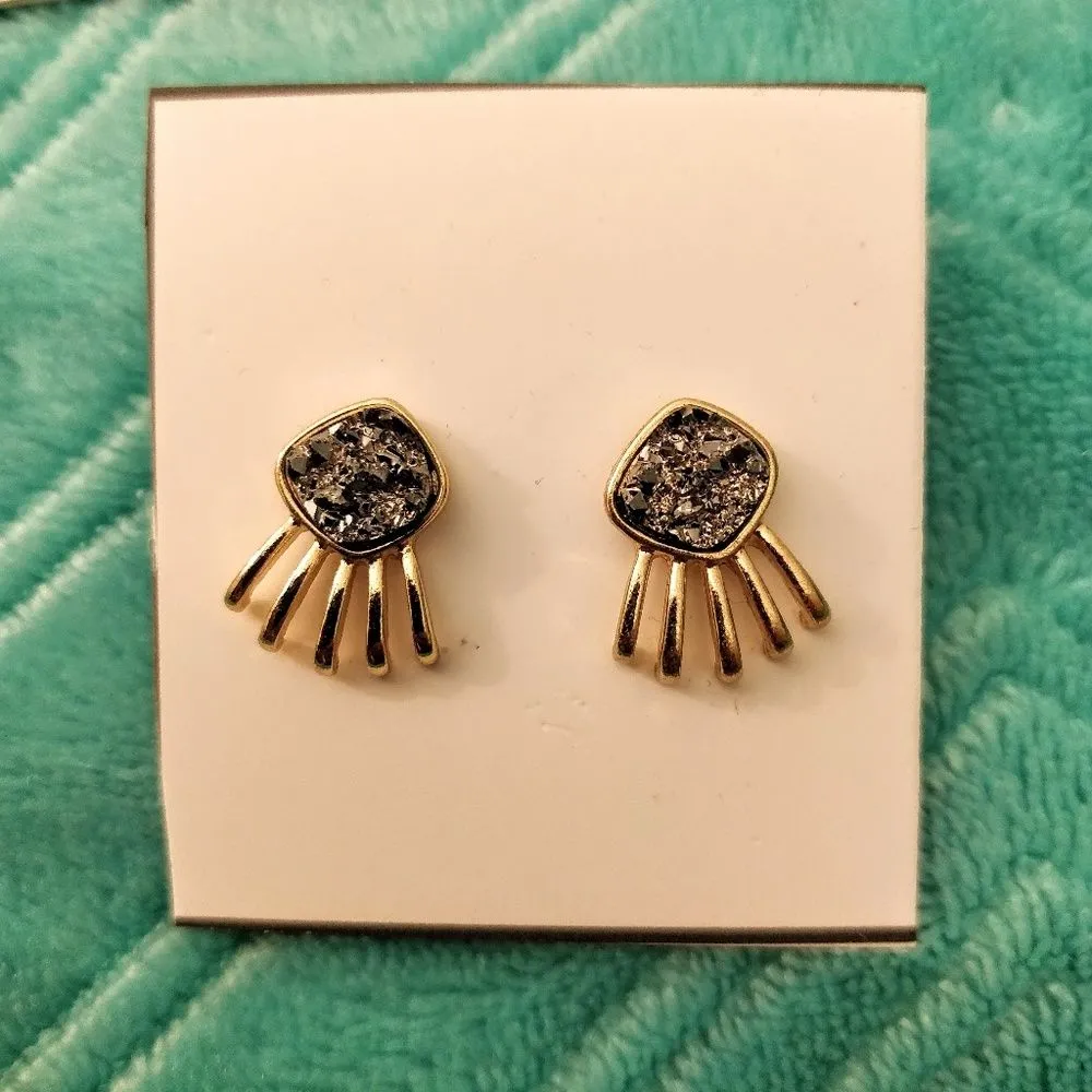 Sugarfix NEW Bundle 5 Pairs Lot Earrings Jeweled Hoops Jewelry Bundle - Image 4