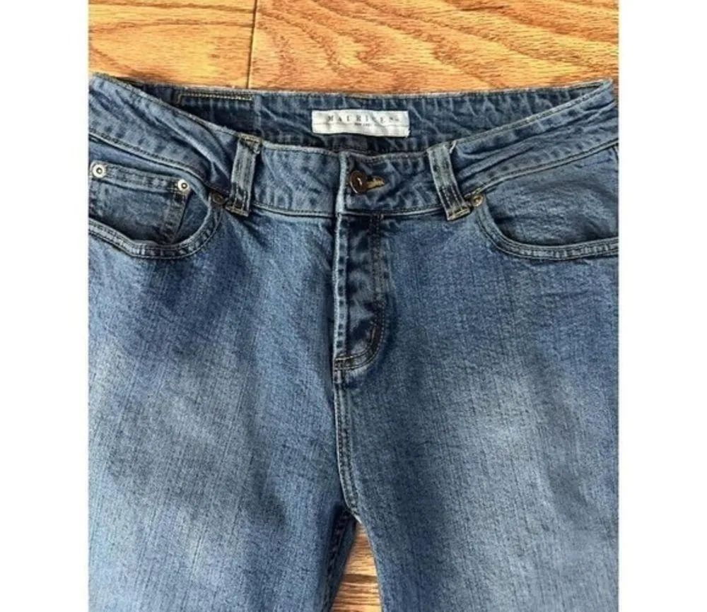 Maurices Jeans Low Rise Flare Denim Medium Wash Women's  11/12 30x30‎ - Image 3