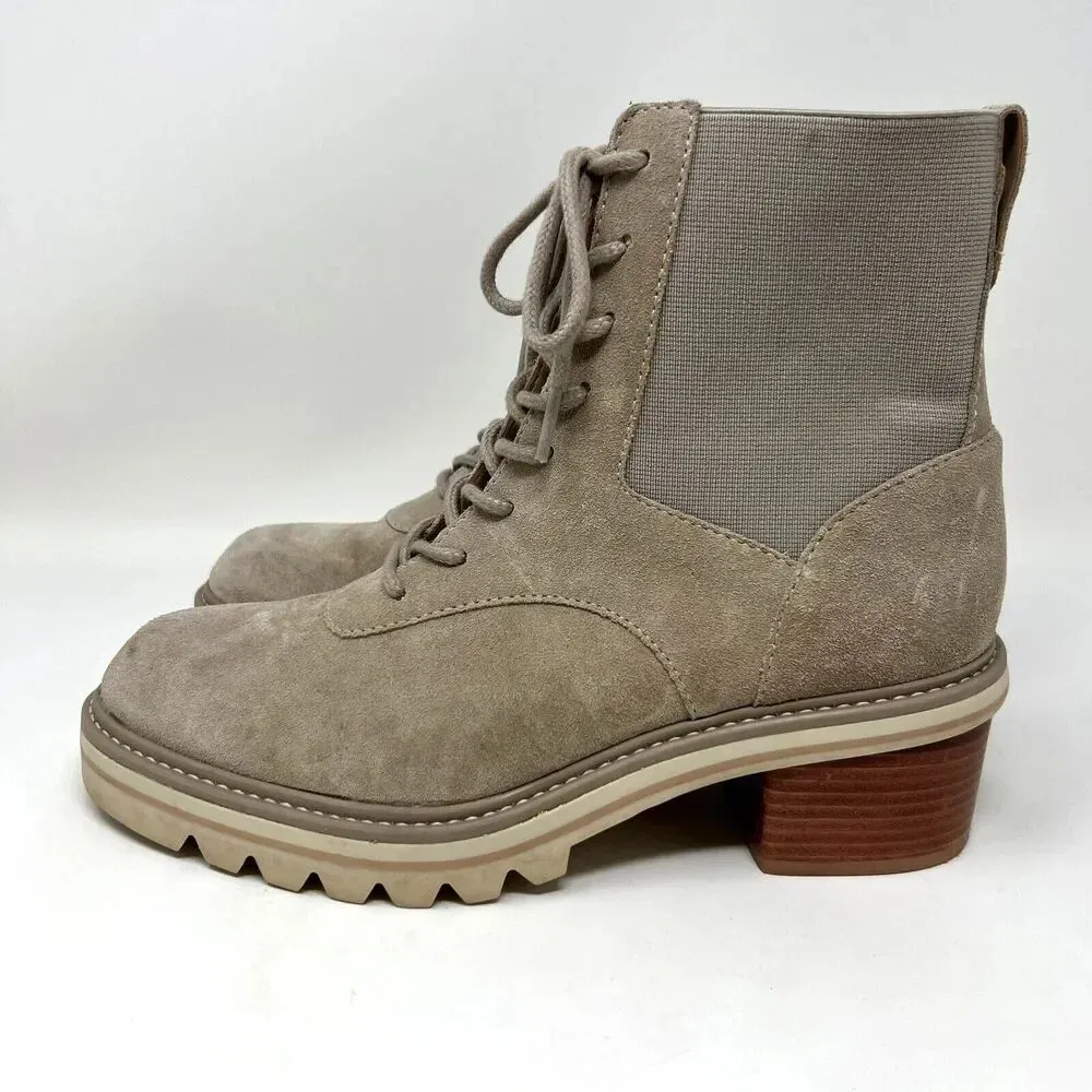 Bernardo Salerno‎ Clay Premium Split Suede Lace Up Combat Boots Women’s Size 8M - Image 4