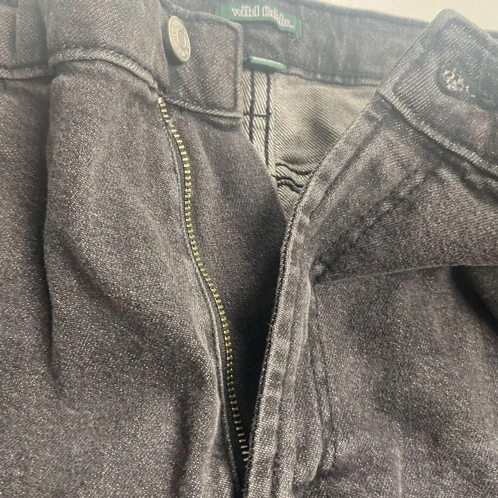 WILD FABLE Super‎ High Rise Mom Jean Size 18/34 Waist Inseam 27 Faded Black  SEE - Image 5